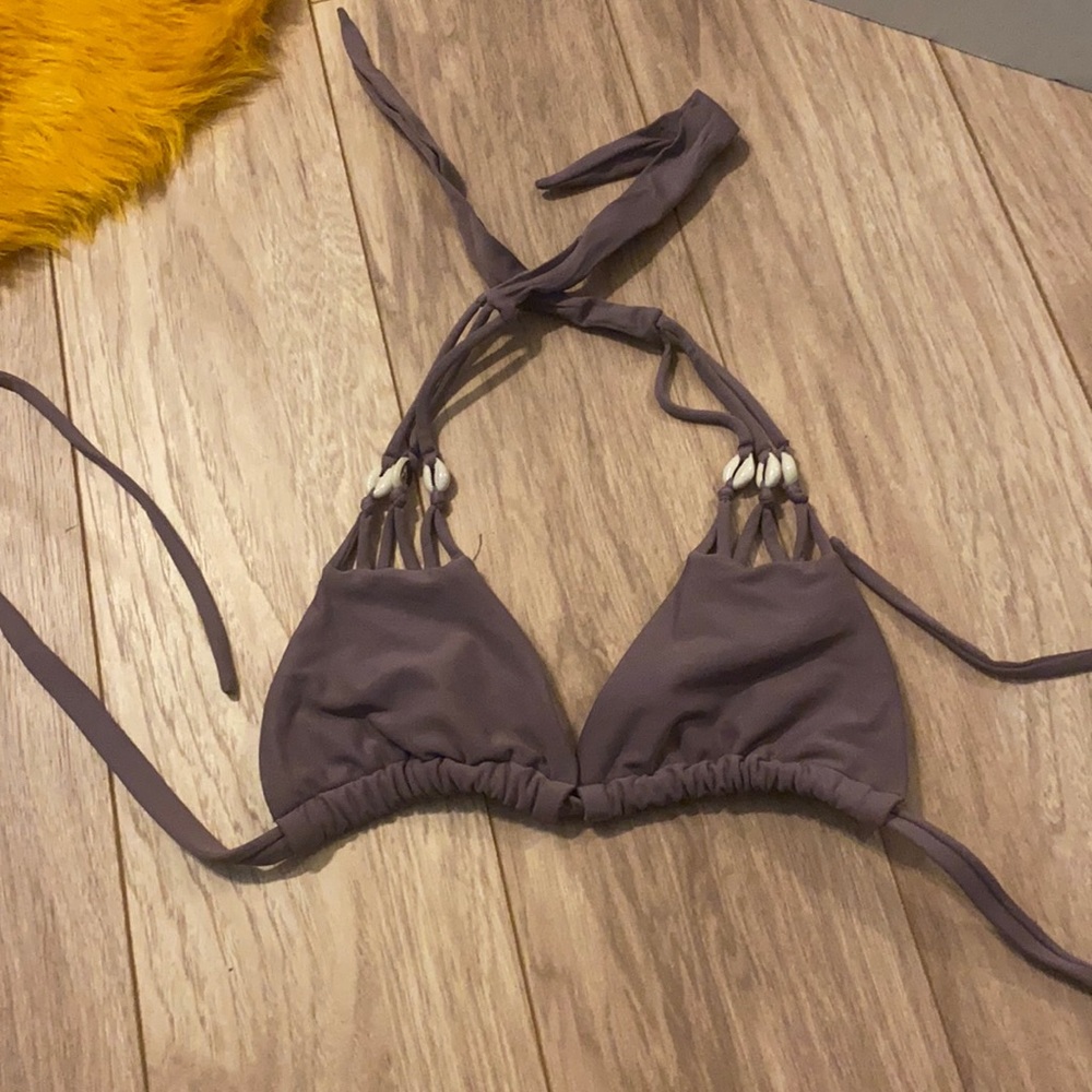 Dark Purple Bikini Top